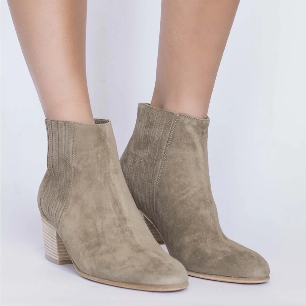 VINCE Haider Suede Ankle Bootie